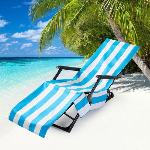Blue striped beach - striped, cover