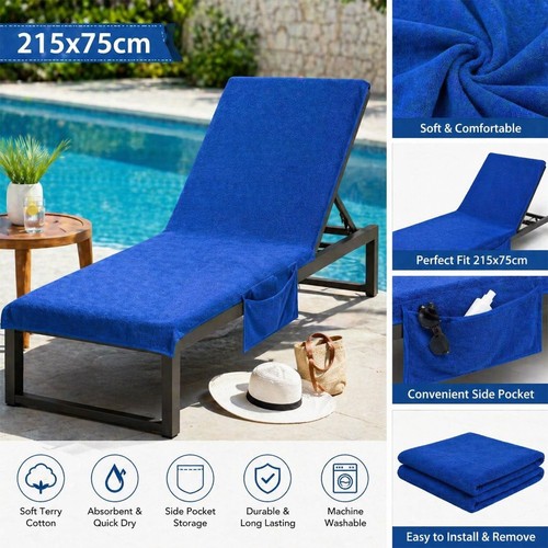Sun lounger towel cover - towel, with